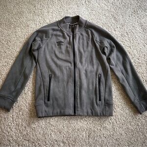 Grey Umbro boys zip up sweatshirt 8-10